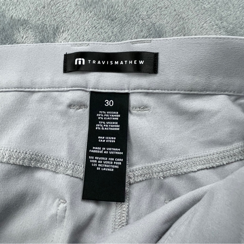 Travis Mathew Light Gray Performance Stretch Casu… - image 4